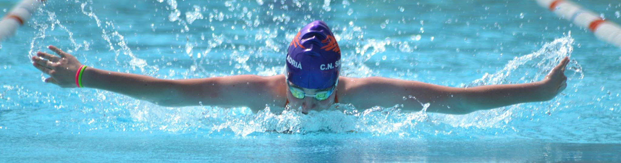 Swim cap logo